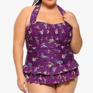 NWT Disney Villains Halter One Piece 2x
